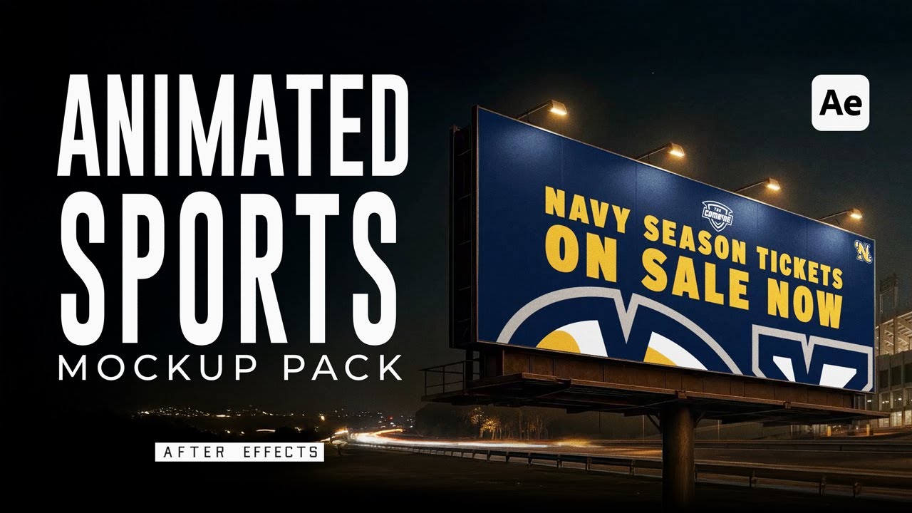 Animated Sports Mockups Pack 1 | Tutorial
