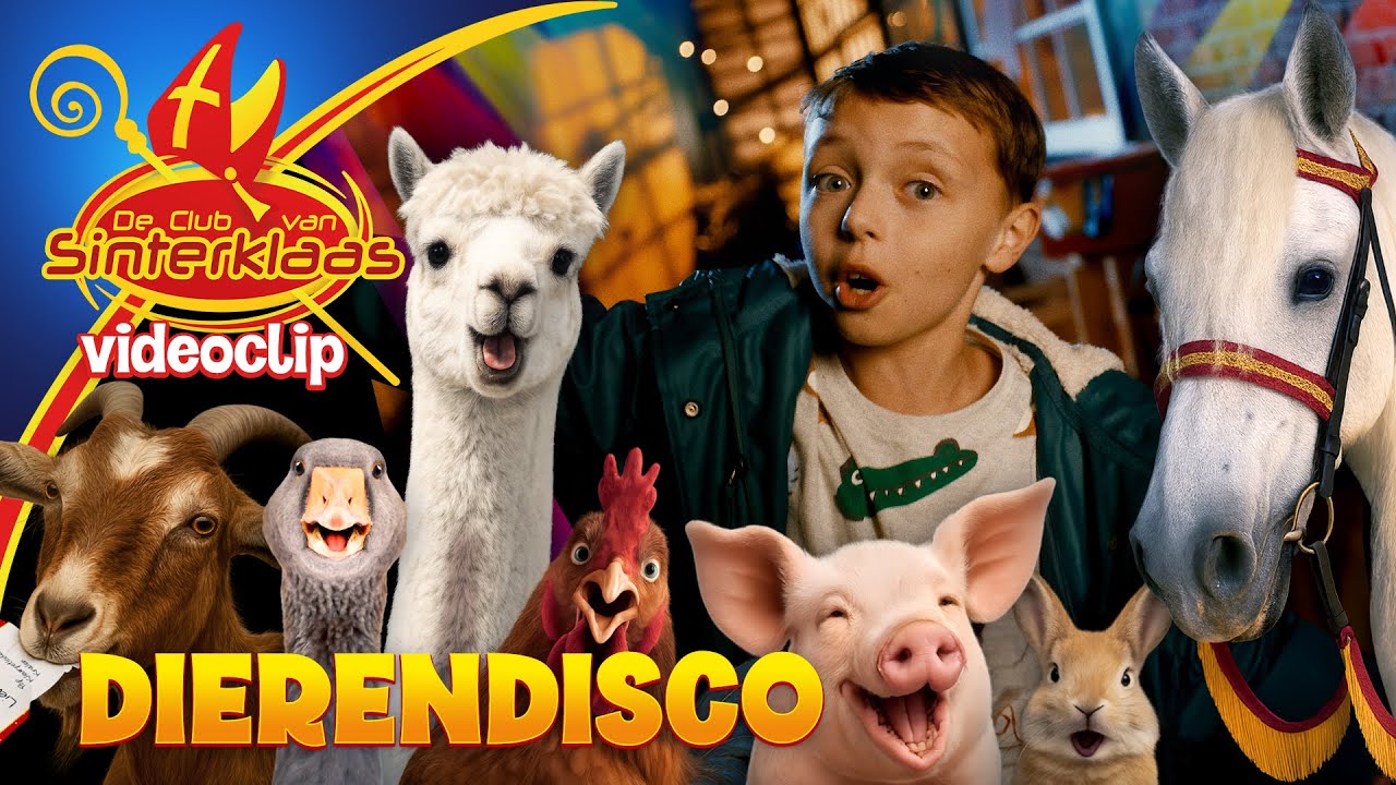 DIERENDISCO - JURRE (2025) • VIDEOCLIP uit  🎞 De Club van Sinterklaas film: Een Dolle Beestenboel🦙🐷🐴