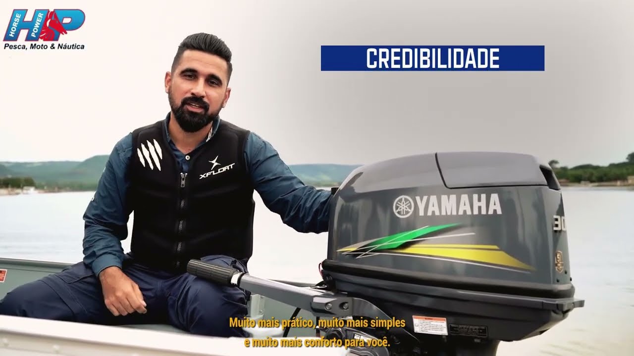 Novos Motores 30HP e 40HP Yamaha 2T Com partida elétrica e Manual - HP Pesca, Moto e Náutica