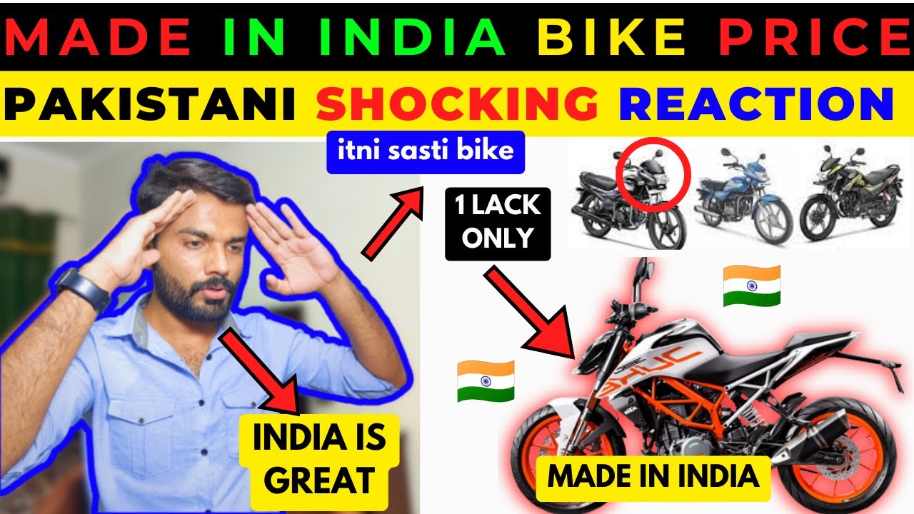 MADE IN INDIA BIKES PRICE PAKISTANI SHOCKING REACTION | INDIA VS PAKISTAN BIKES PRICE REACTION |
