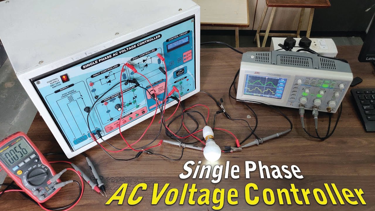 How AC Voltage Controller works? | Half and Full Control | NITech Kit | Power Electronics in Hindi