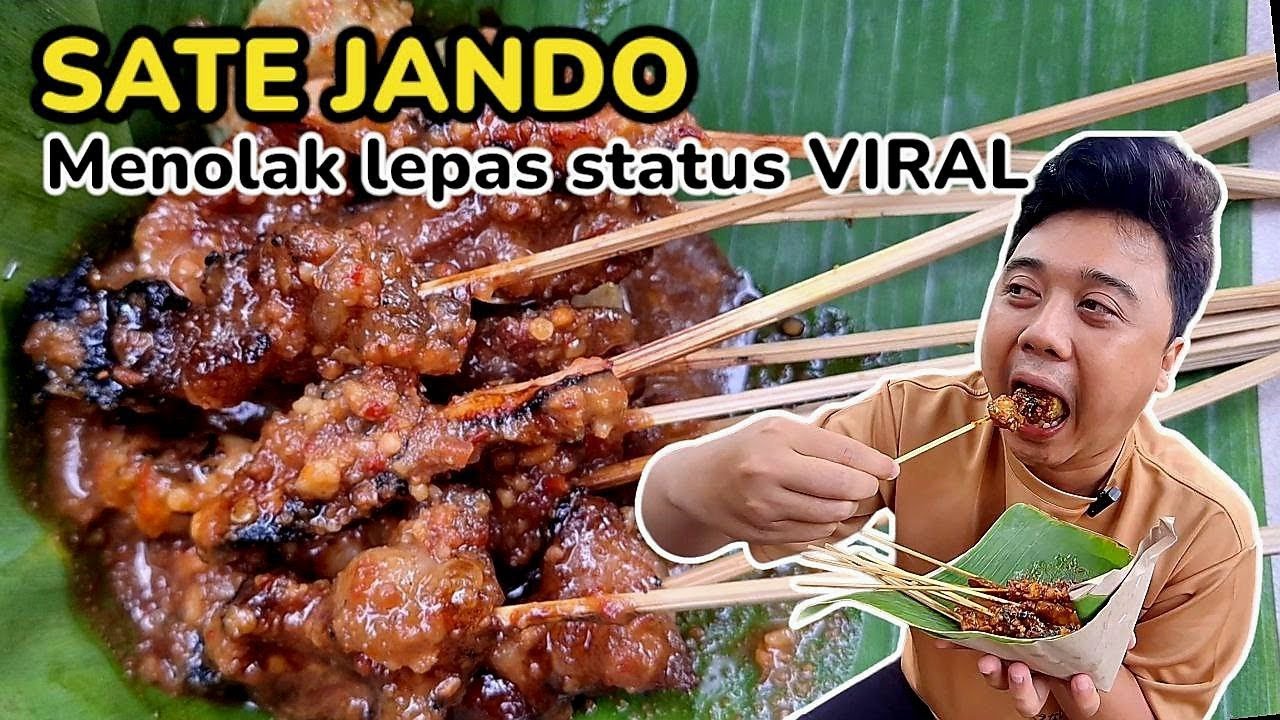 SATE JANDO GASIBU GEDUNG SATE BANDUNG | JUALAN & MAKAN DI ATAS TROTOAR