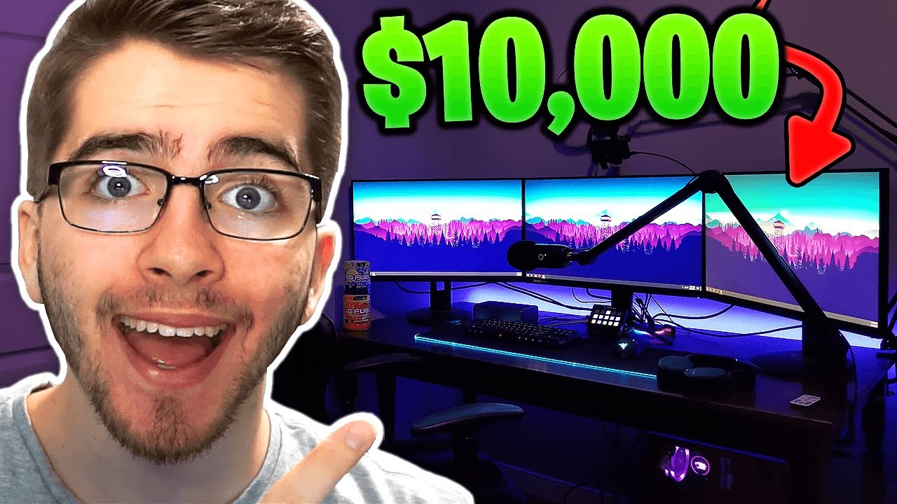 My $10,000 Gaming & Streaming Room Setup Tour! (2021)