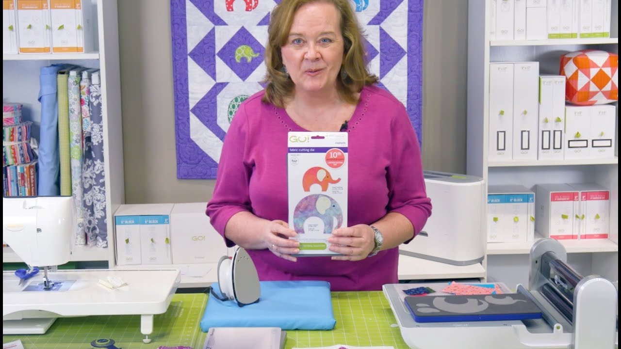 How to make the GO! Elephant Carousel Quilt using the GO! Elephants (55373)