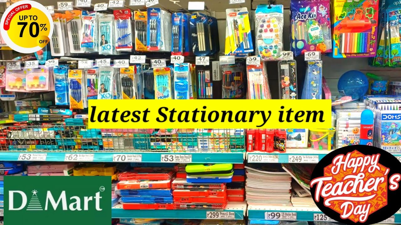 Dmart Stationery Haul 2025 | Latest Stationery Items & Teacher&rsquo;s Day Special Offers 