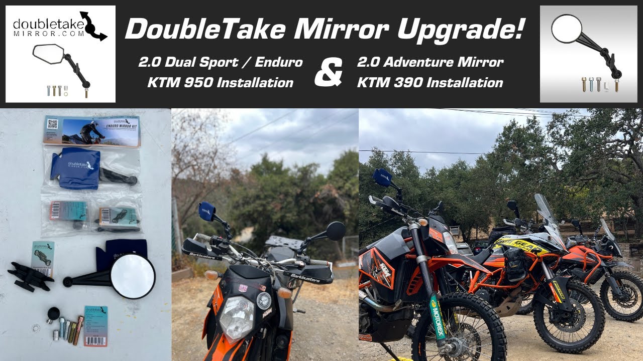 New 2.0 DoubleTake Enduro & Adventure Mirror Installation and Review