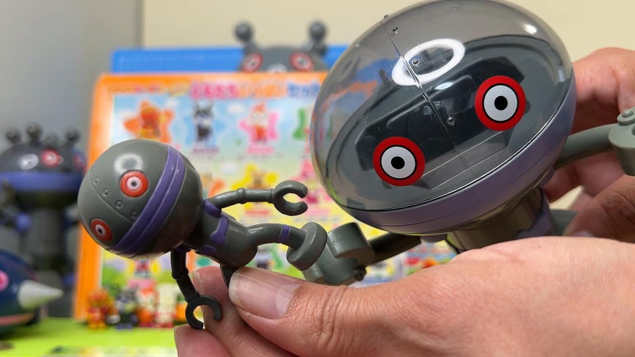 だだんだん1号の飛行型がカッコイイ😍フィギュアおもちゃアンパンマンミュージアムシリーズともだちいっぱいセットをダダンダン2号もぐりんゴロンゴロ達バイキメカ大集合で開封レビュー