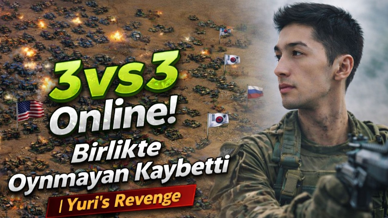 3vs3 EKİP SAVAŞI! Birlikte Bastık, Harita Dayanamadı | Yuri’s Revenge Online