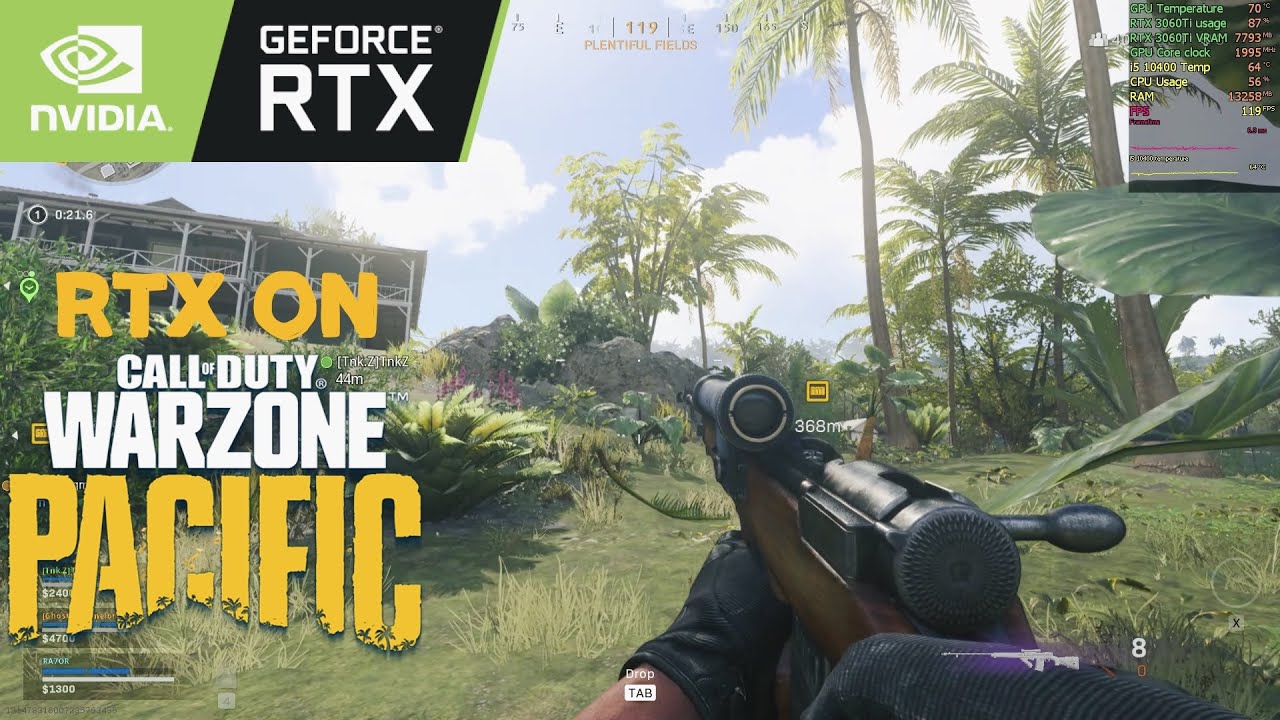 Call of Duty Warzone Pacific 🔥 Ultra Settings NVIDIA RTX 3060 Ti