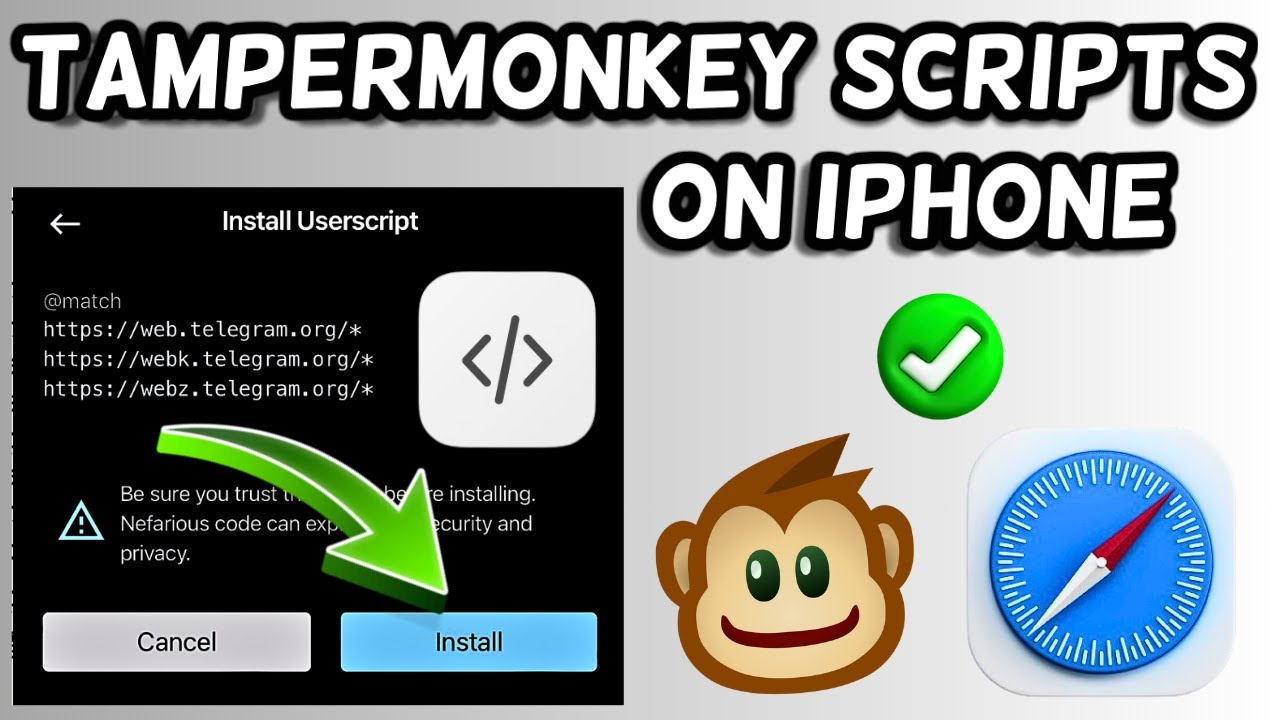 How to install and use Tampermonkey on iPhone