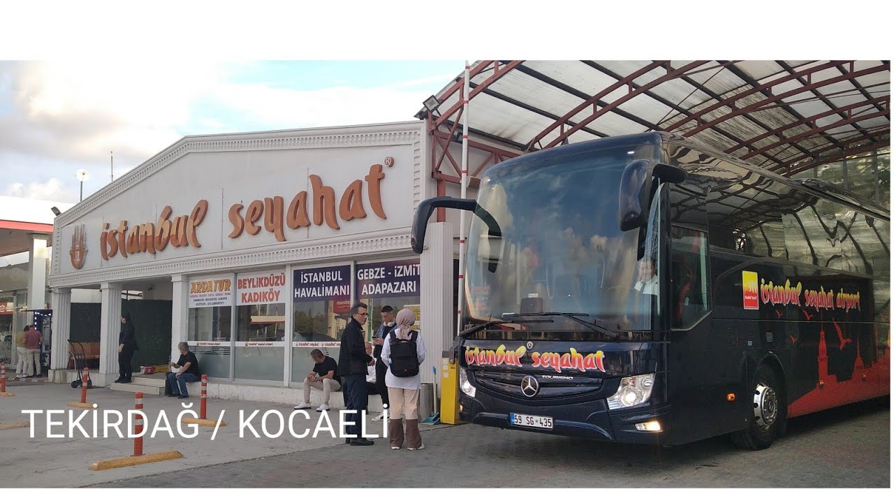 #88 İstanbul Seyahat | Tekirdağ -  Kocaeli | Otobüs Yolculuğu | Bus Travel Turkey