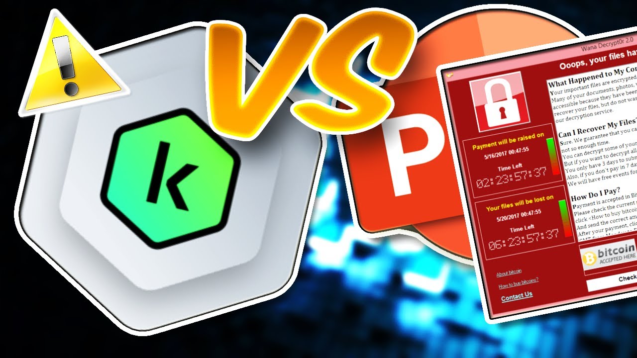 Kaspersky Free Antivirus VS PowerPoint & WannaCry Ransomware! *crazy results?!?*