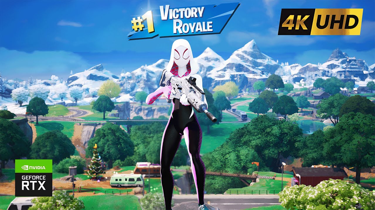 Fortnite Spider-Gwen Wins in Ultra High Graphics! Chapter 6 Season 1 PC Gameplay 4K 60FPS
