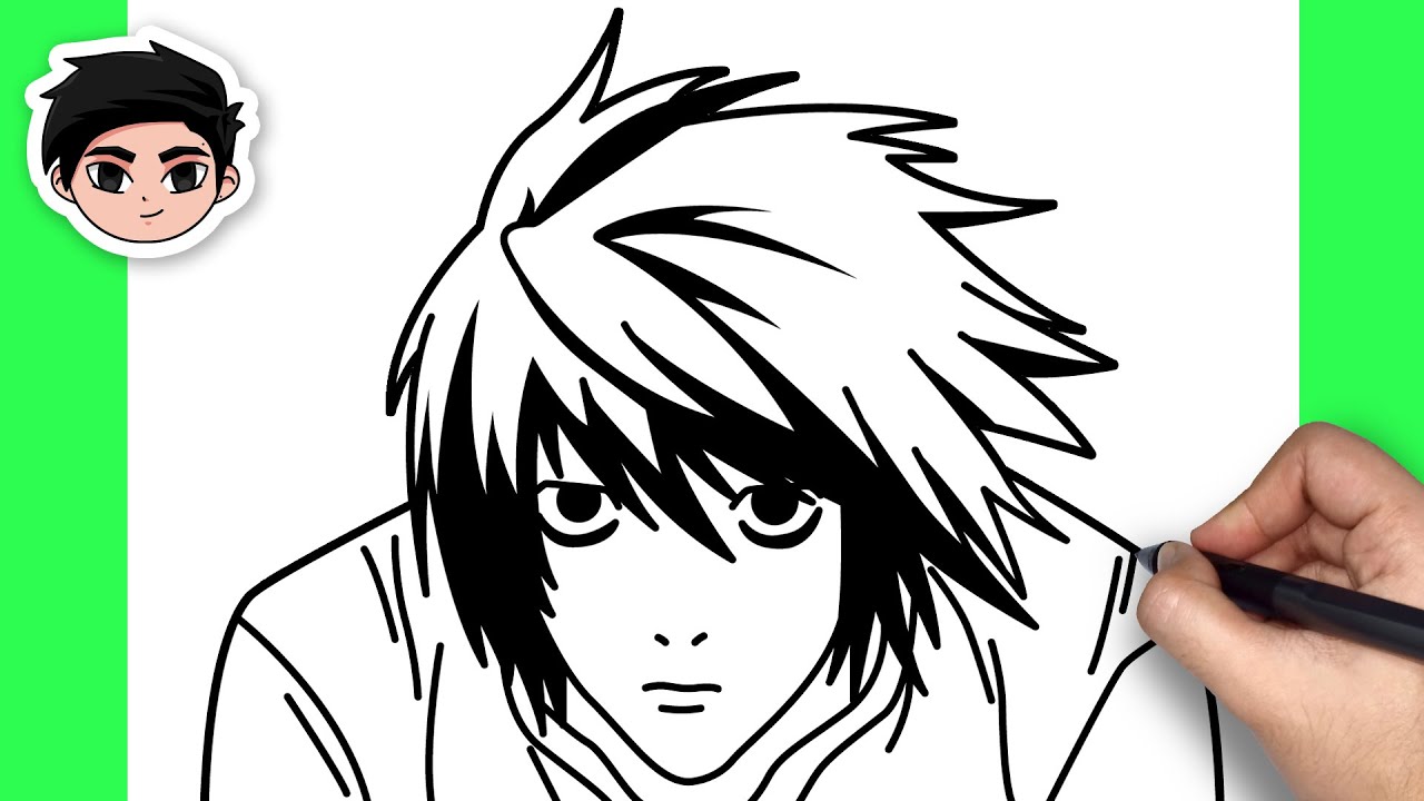 How To Draw L Lawliet | Death Note - Easy Step By Step