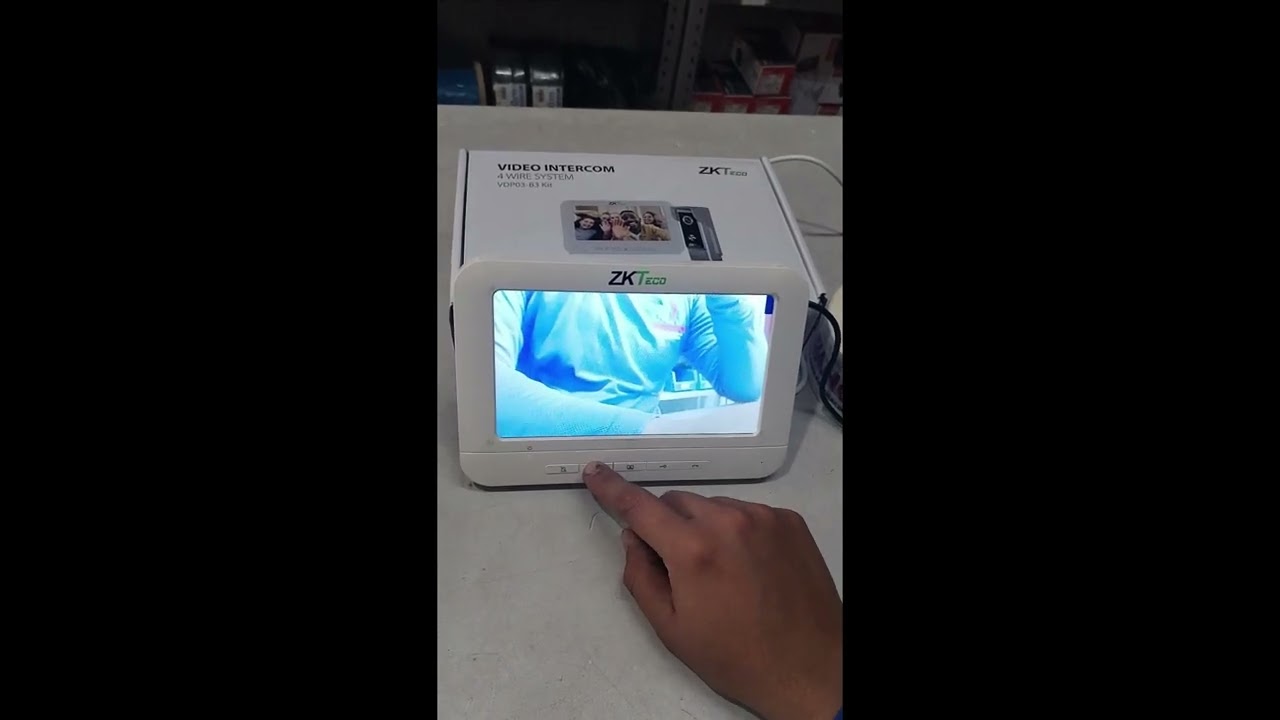 Instalación para pruebas y funcionamiento de videoportero ZKTeco VDPO3 B3 Kit