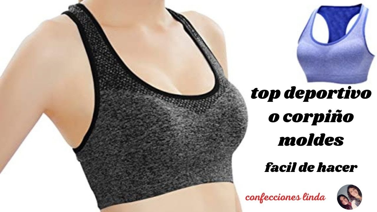 COMO HACER CORPIÑO O TOP DEPORTIVO MOLDE / TUTORIAL DE COSTURA