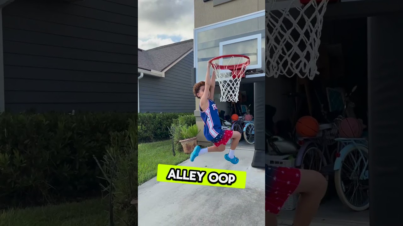 🏀 ALLEY OOP 🫵 #megaslamhoops