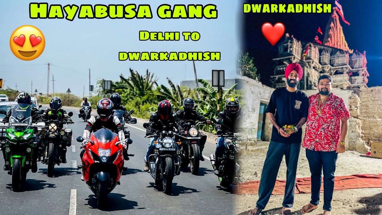 New Hayabusa lekar Dwarkadish pahuch gaye Darshan karne 😍 Highway par Dhoom macha di 🔥