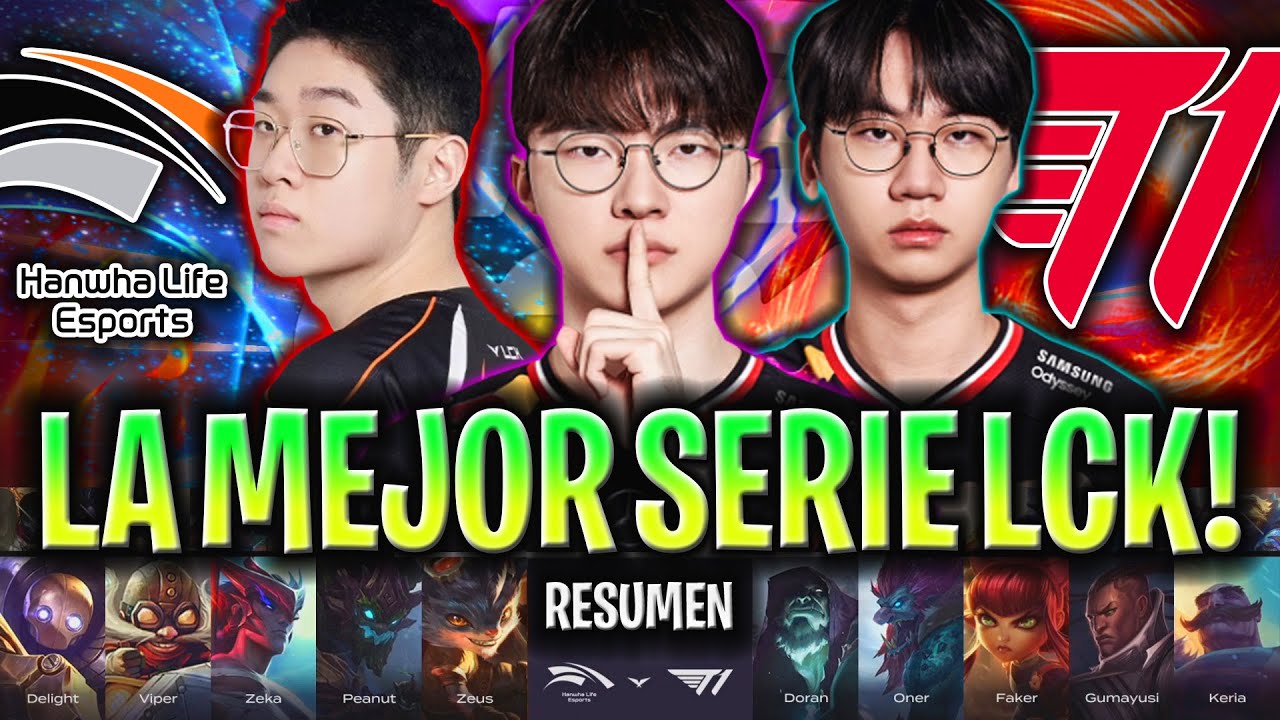 FAKER contra ZEUS en LA MEJOR SERIE DE LA LCK! 😱 | T1 vs HLE Resumen Completo LCK SUMMER 2025