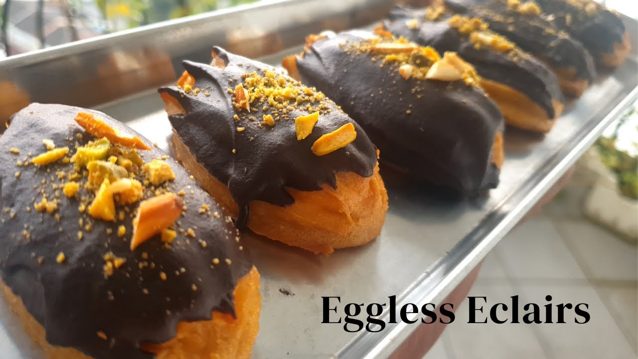 Eggless Eclairs || Using Egg Replacer Powder || Chocolate Eclairs || Veg Foodista
