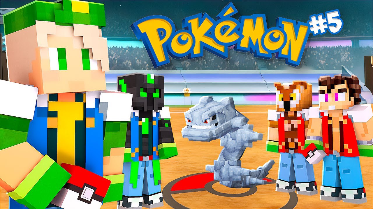 Minecraft Pokémon: LUCKY BLOCKS Y DUELO POR EQUIPOS | #5