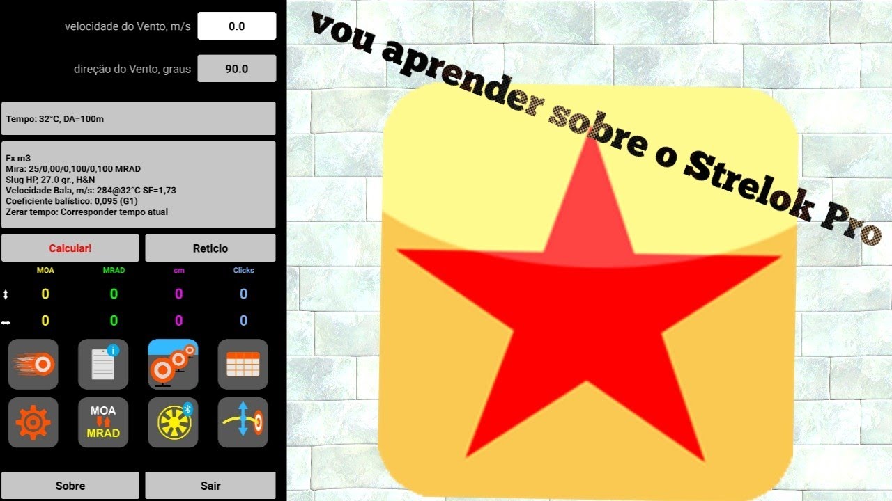Como conseguir BC coeficiente balístico no strelok pro