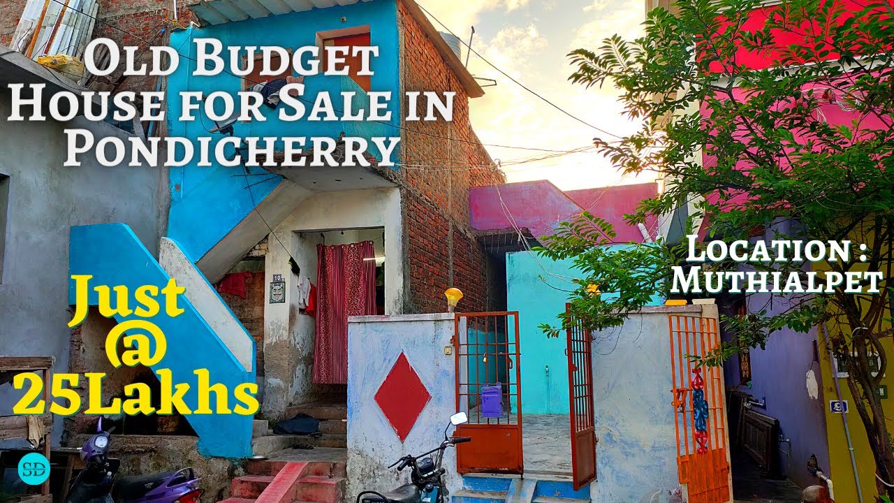 Just @25Lakhs | Old Budget House for sale in Pondicherry |1BHK|Cheap & Compact House|Muthialpet|E-95
