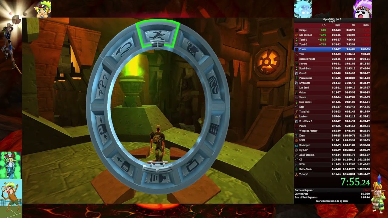 OpenGOAL Jak 2 any% speedrun - 1:14:32