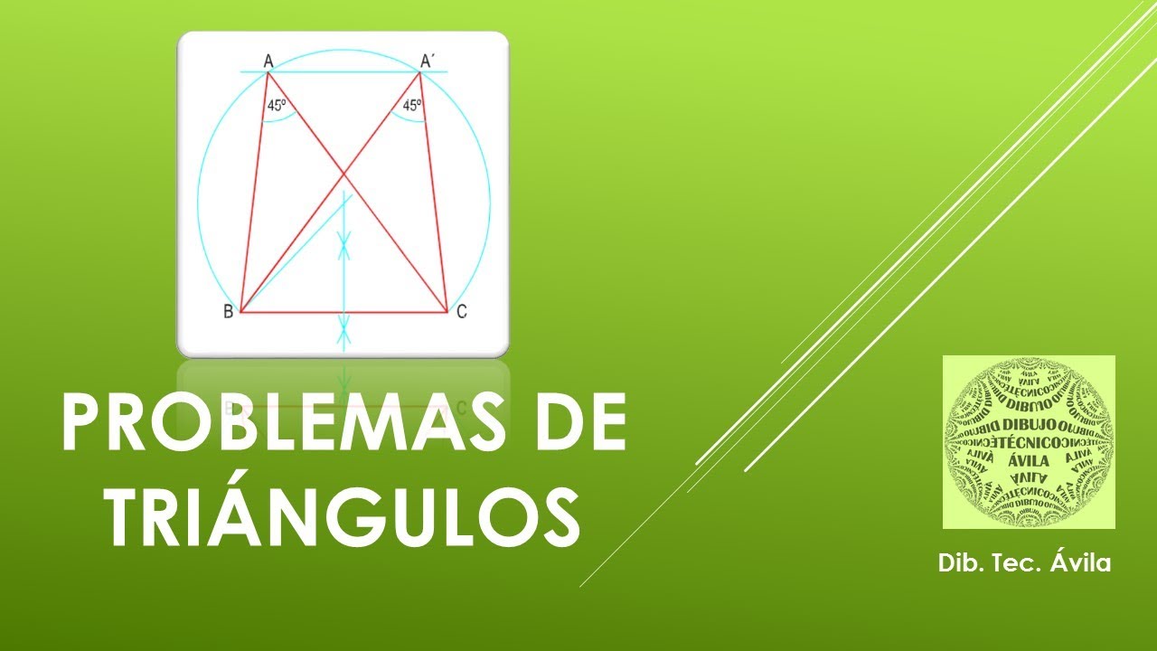 Dibujar un triángulo dado un lado su altura y el ángulo opuesto.