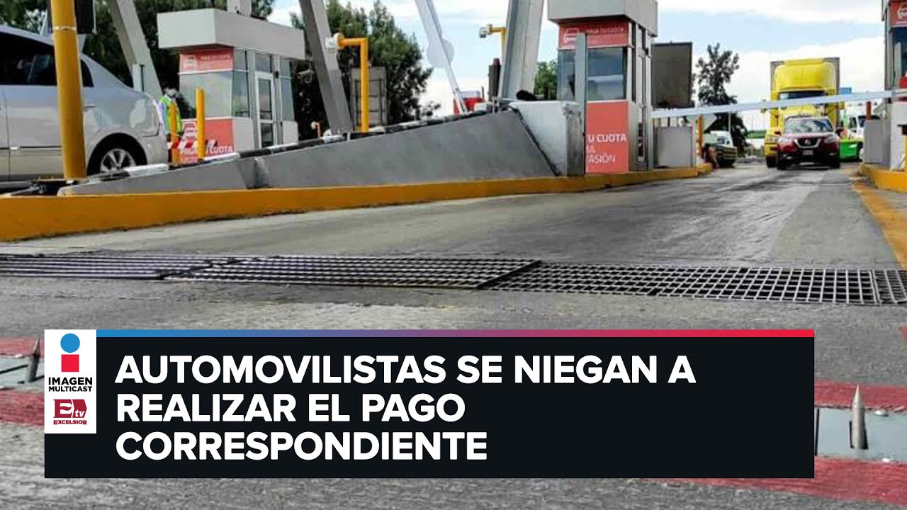 Poncha llantas en Edomex: Conductores renuentes a pagar caseta Las Américas
