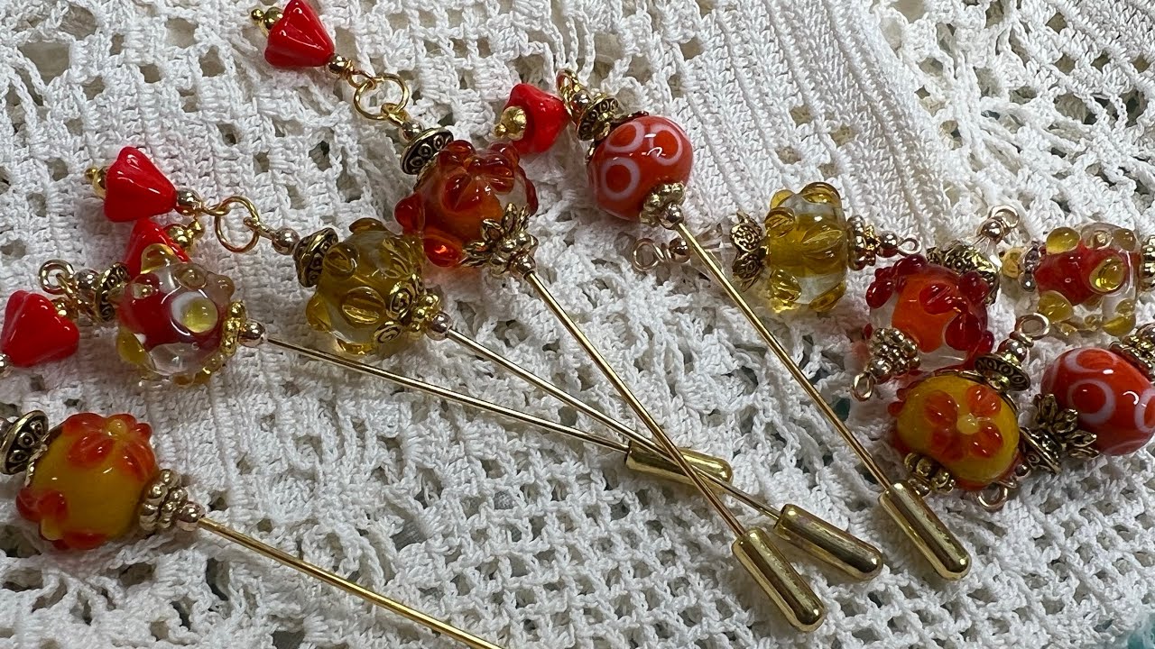 Creating Stick pins and dangles.