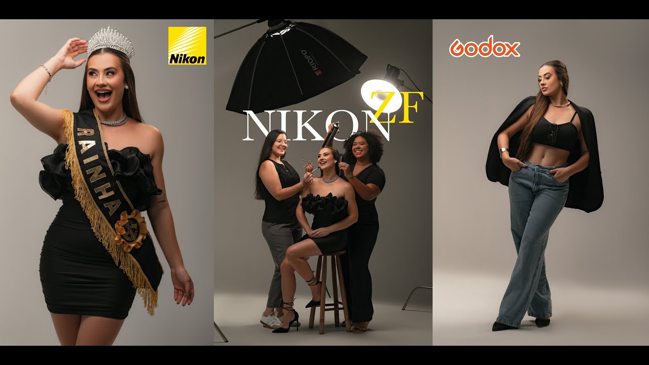 DIREÇÃO de ENSAIO no ESTÚDIO com NIKON ZF + FLASH GODOX | Fotografia PROFISSIONAL
