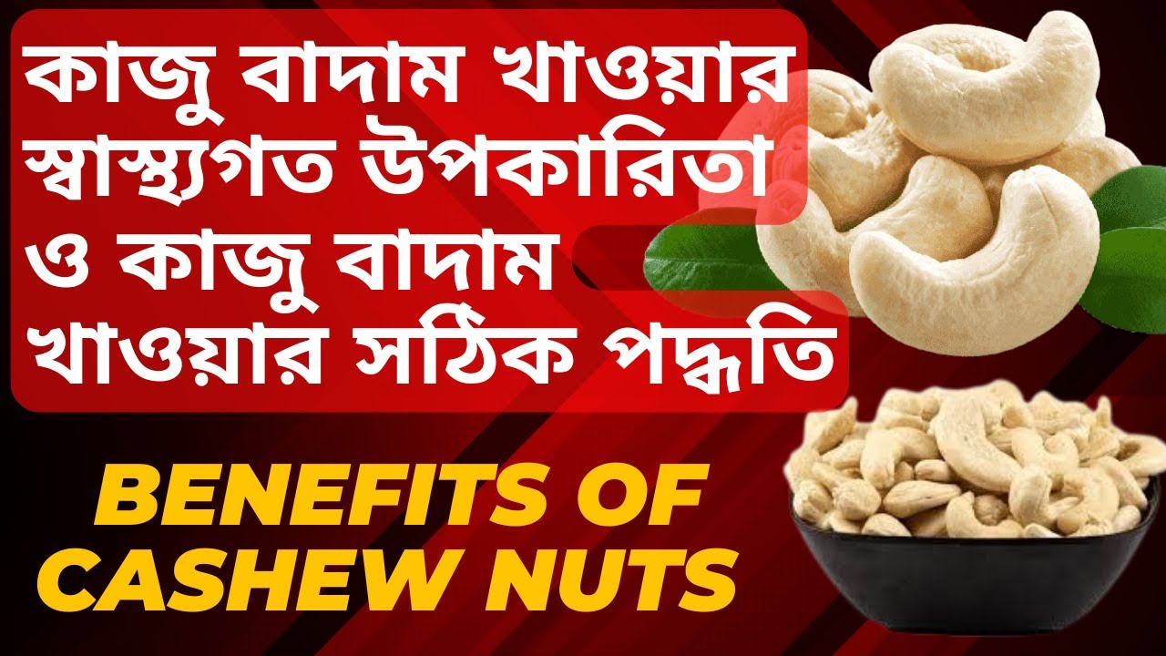 কাজু বাদাম খাওয়ার স্বাস্থ্যগত উপকারিতা || কাজু বাদাম খাওয়ার সঠিক পদ্ধতি || Benefit of Cashew Nuts