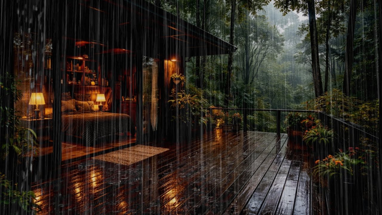 Heavy Rain with Thunder & Loud Storm Sounds Hours Nonstop for Deep Sleep | Relaxing Rain Ambience 10
