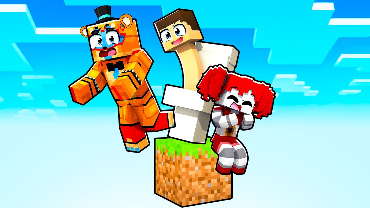 LOCKED ON One Block SKYBLOCK with SKIBIDI TOILET in Minecraft