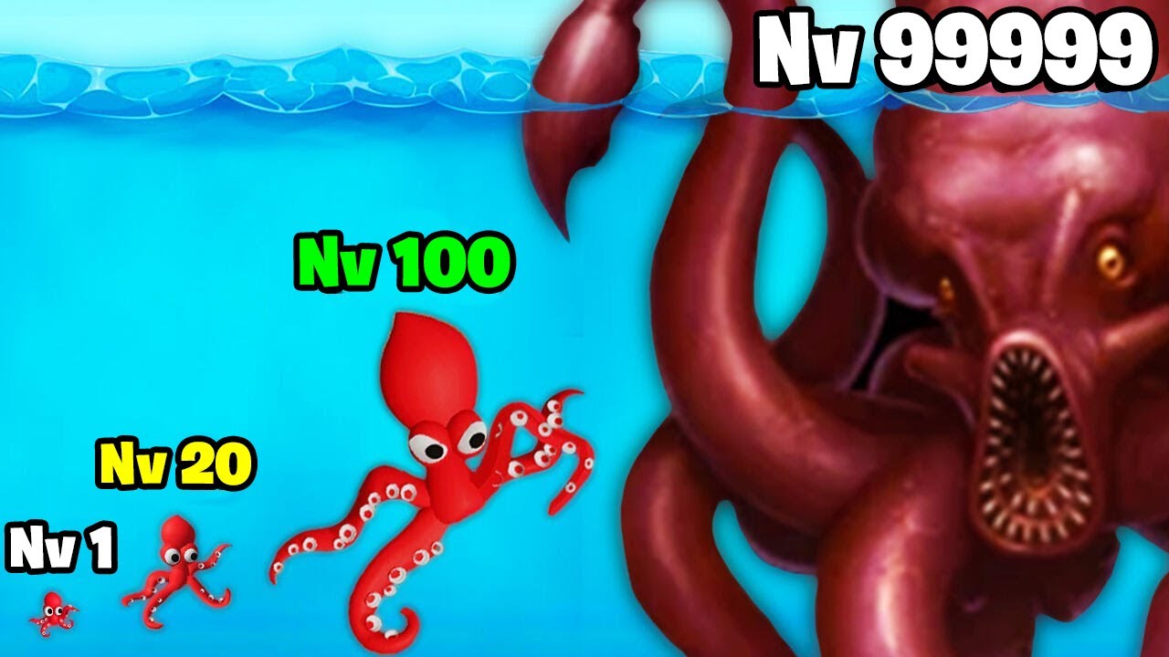 GRANDIR un BÉBÉ CALAMAR à UN KRAKEN GÉANT ! *NIVEAU MAX*