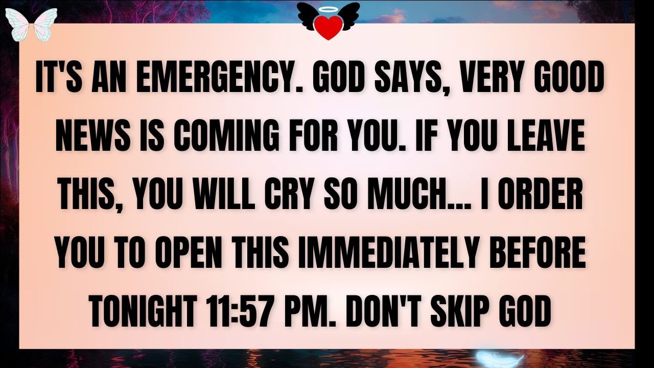 🧾 GOD SAYS: This Is Urgent — Please Open This Now. Good News Is On Its Way…