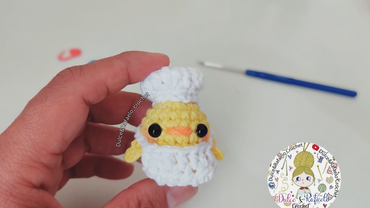 Pollito Chef Amigurumi Tutorial 🧶 🧶Easy 🧶🧶#chick #crochet #completeamigurumitutorial #chef