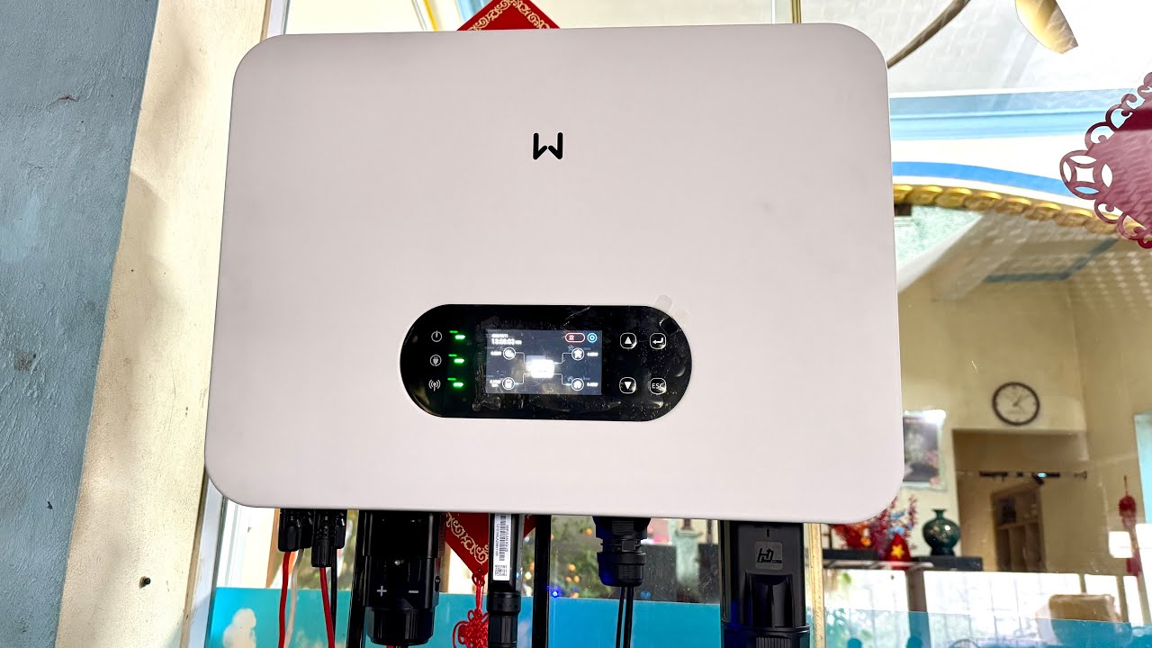 Lắp chạy thực tế biến tần năng lượng mặt trời GOODWE 6kw