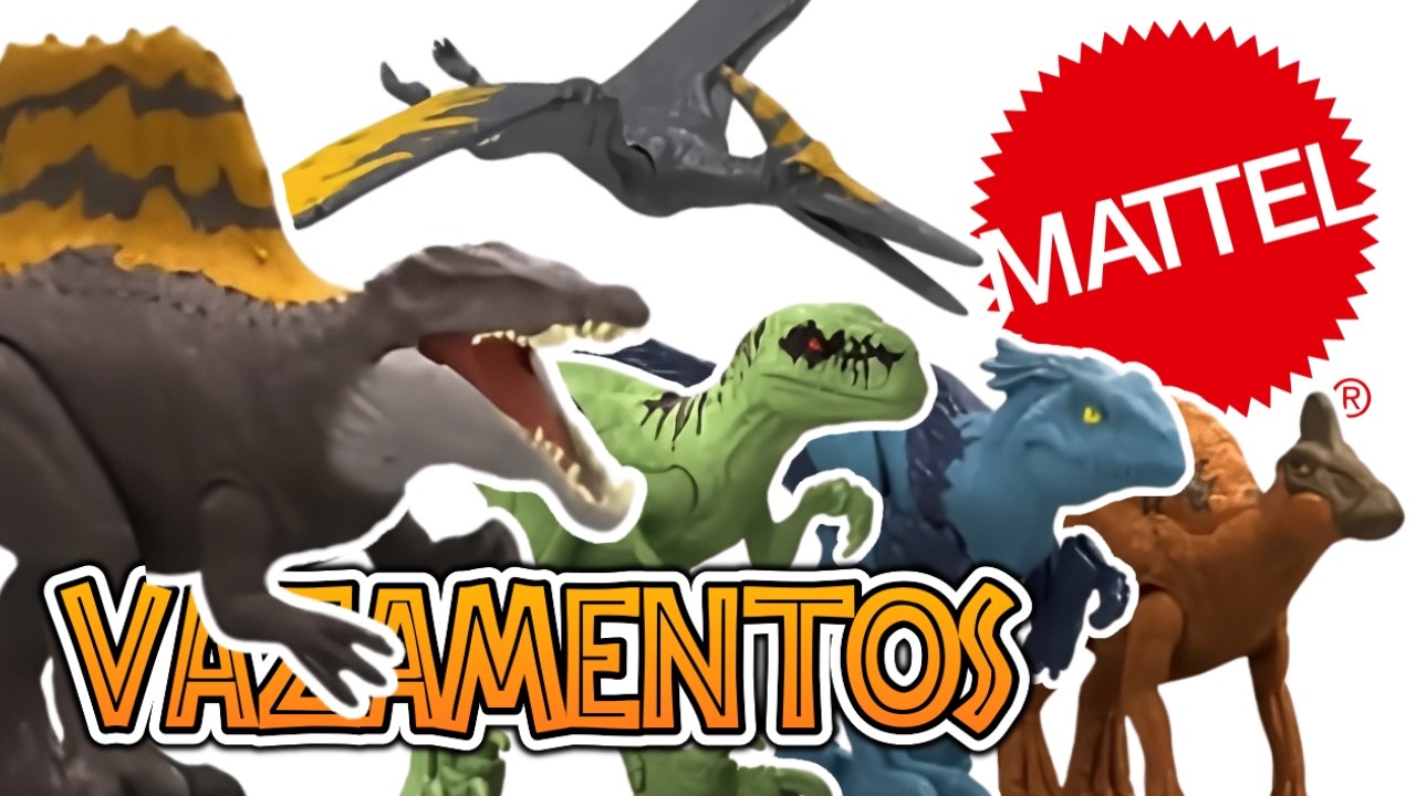 VAZAMENTOS!! Temos o MELHOR BASICO de Jurassic World Mattel! NOVOS Dinossauros para coleção de 2026!