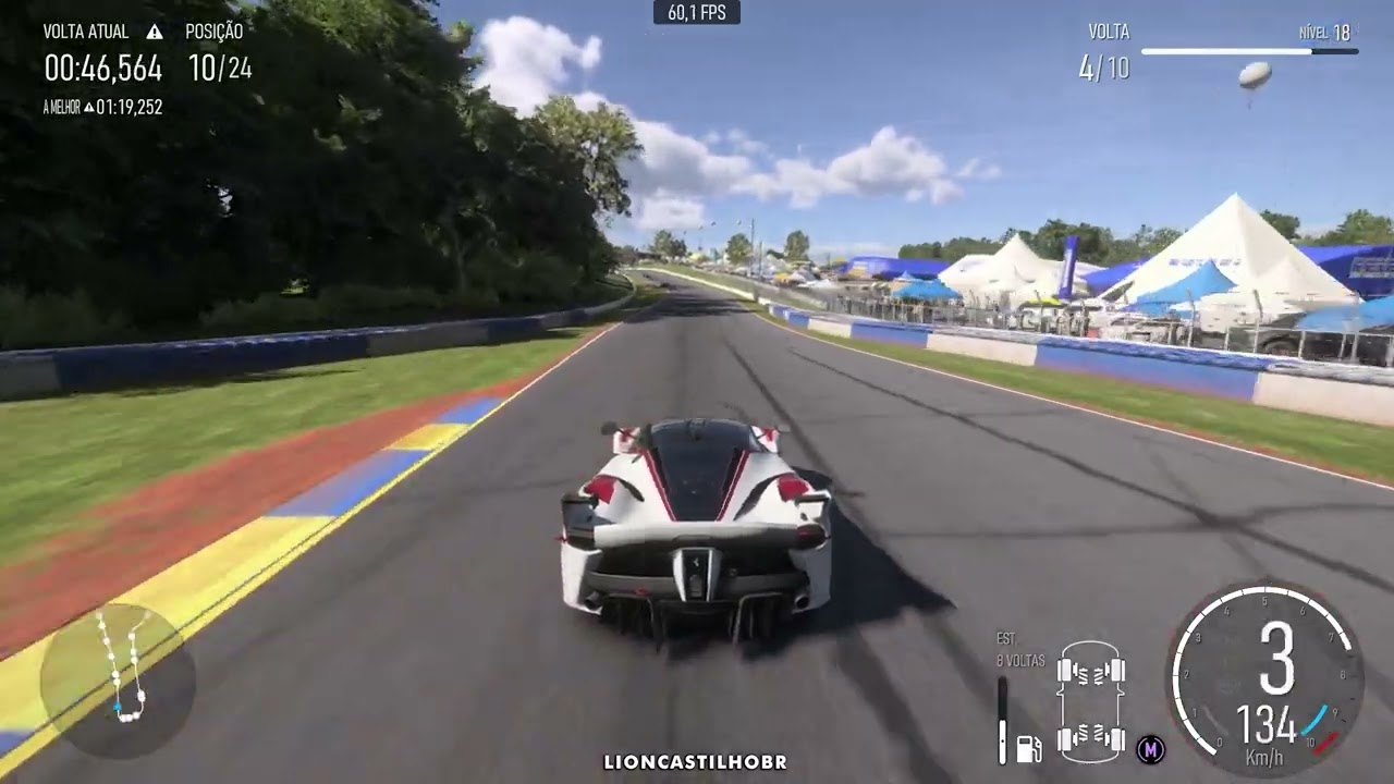 Ferrari FXX K em Road Atlanta  | Forza Motorsport Gameplay [001]