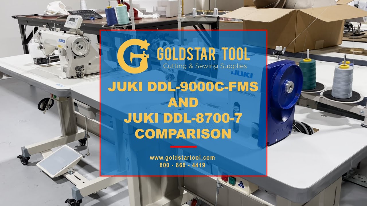 Product Showcase -JUKI DDL-9000C-FMS and JUKI DDL-8700-7 Comparison -Goldstartool.com - 800-868-4419