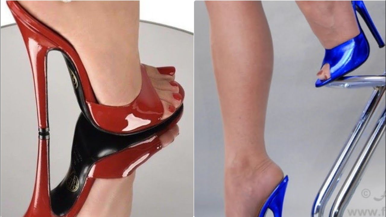 Most beautiful and attractive designs of high heel mule sandals for ladies.
