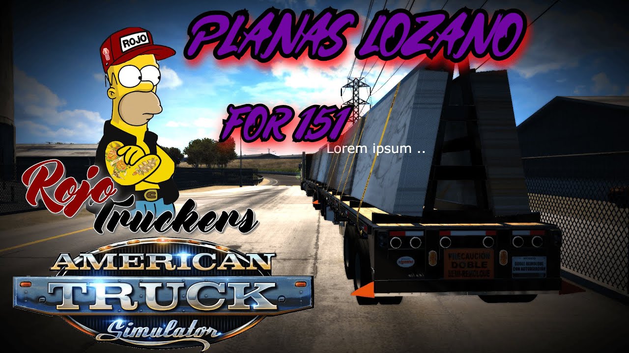 PLANAS LOZANO MOD ATS MULTIVERSION  EL ROJO TRUCKERS MEXICO