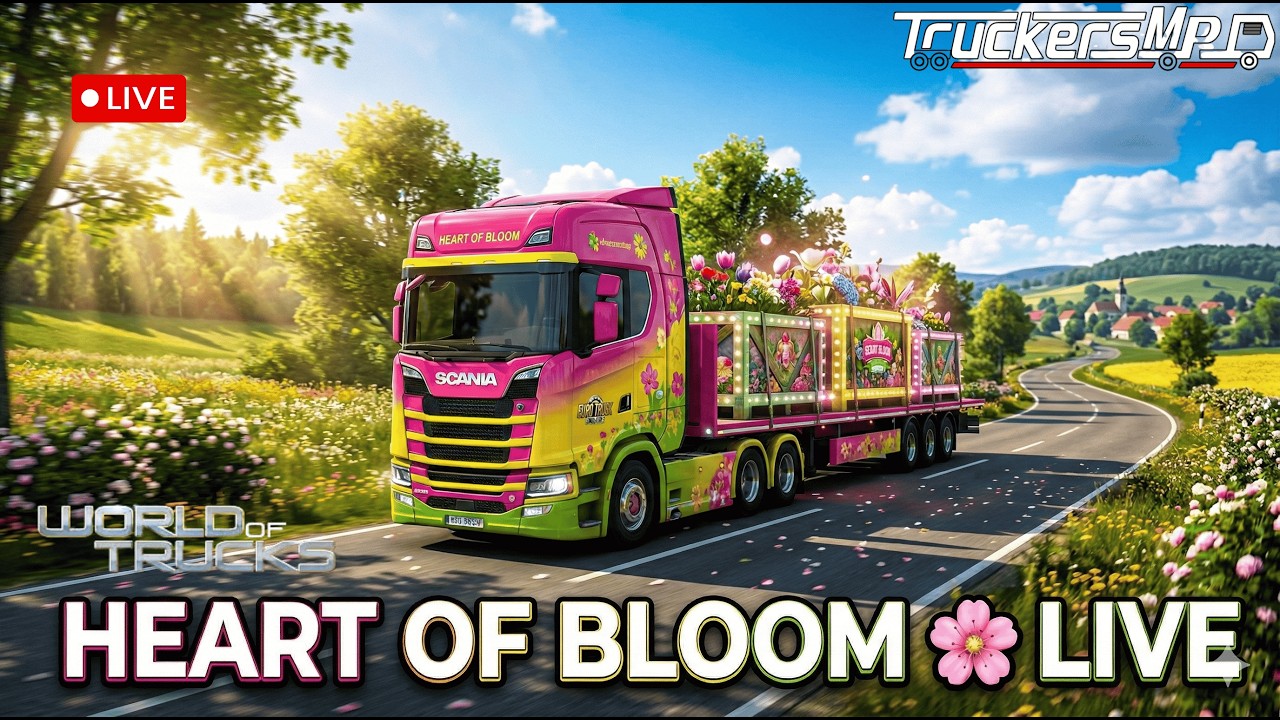 🚛 ETS2 Live:🌸 ETS2 Heart of Bloom Event LIVE | World of Trucks Delivery | TruckersMP Comeback Stream