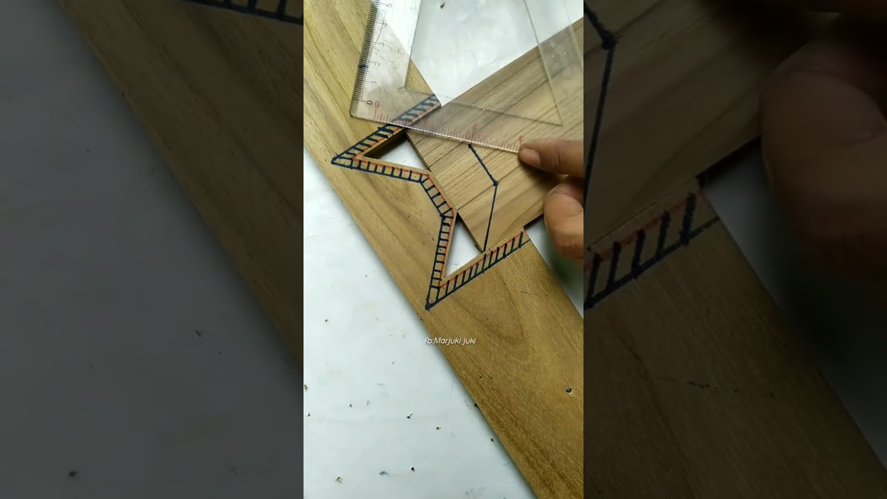 Tips for measuring joint patterns #carpentry#working#wood#diy #diyproject #diffing #weekendproject