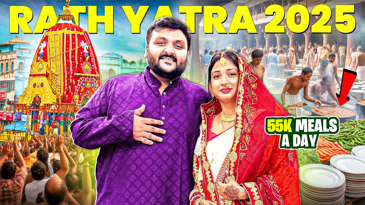 Our First Time at Rath Yatra 🤯 || Unbelievable Crowd & Rath Yatra Mega Kitchen Tour❤️