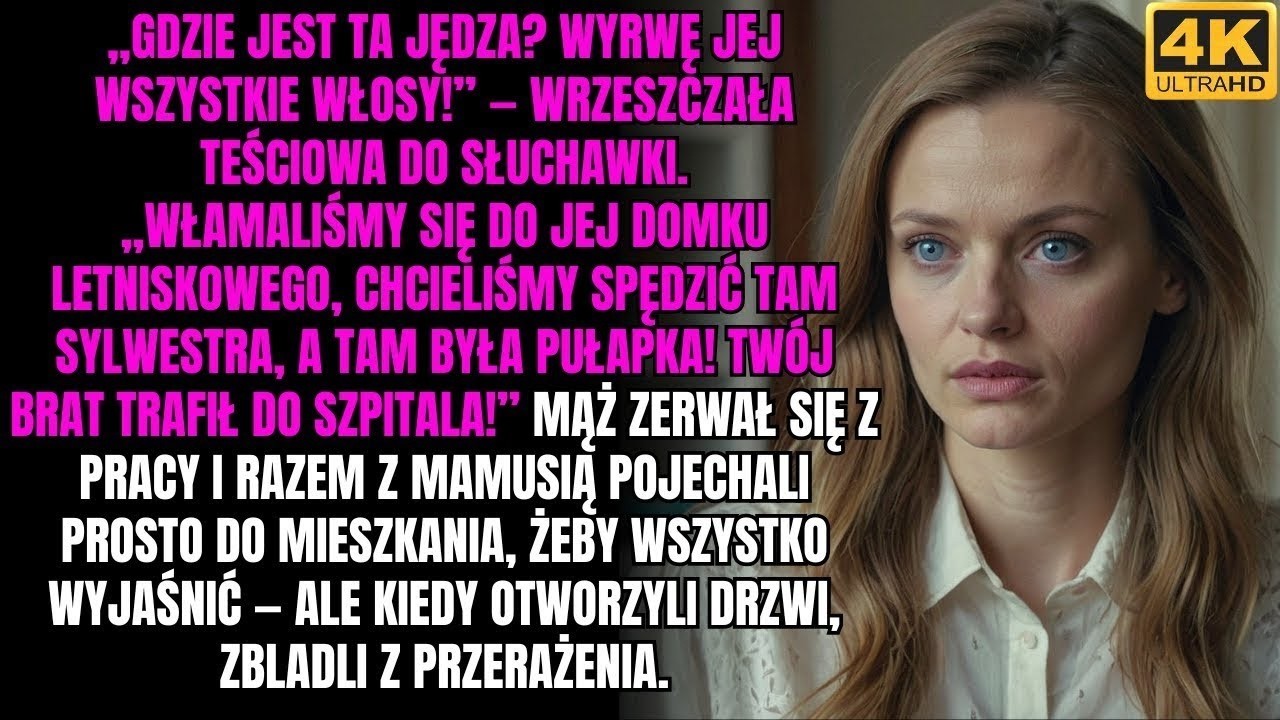 Synku, włamaliśmy się do jej domku na wsi, chcieliśmy tam spędzić Sylwestra, a tam była pułapka!