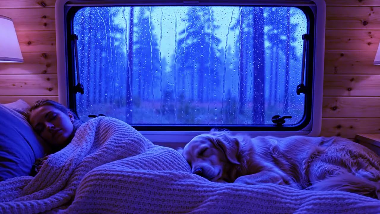 Relaxing Rainfall and Thunder Sounds for Nighttime Sleep