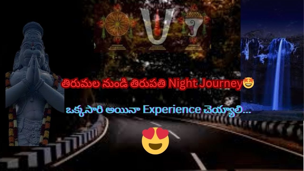 Part :3 తిరుమల నుండి తిరుపతి Night Journey🤩#tirumala #lord #god #devotional #history #beauty